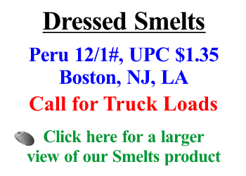 Click Here for a larger view of our Smelts product!